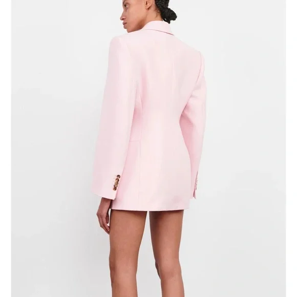 Wardrobe NYC Pink Double-Breasted Blazer - Picture 4 of 8